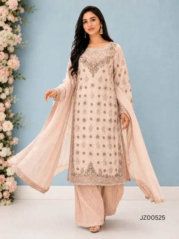Tea Pink Formal Shirt with Trousers