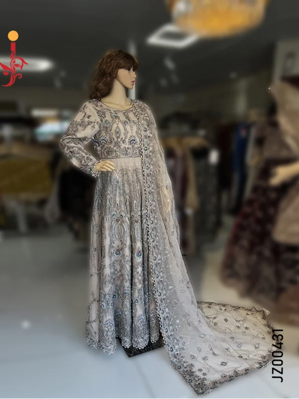 Grey Fawn Embellished Bridal Maxi - Image 2