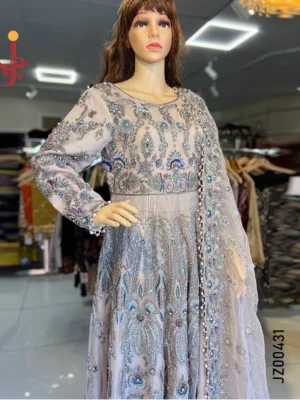 Grey Fawn Embellished Bridal Maxi - Image 3