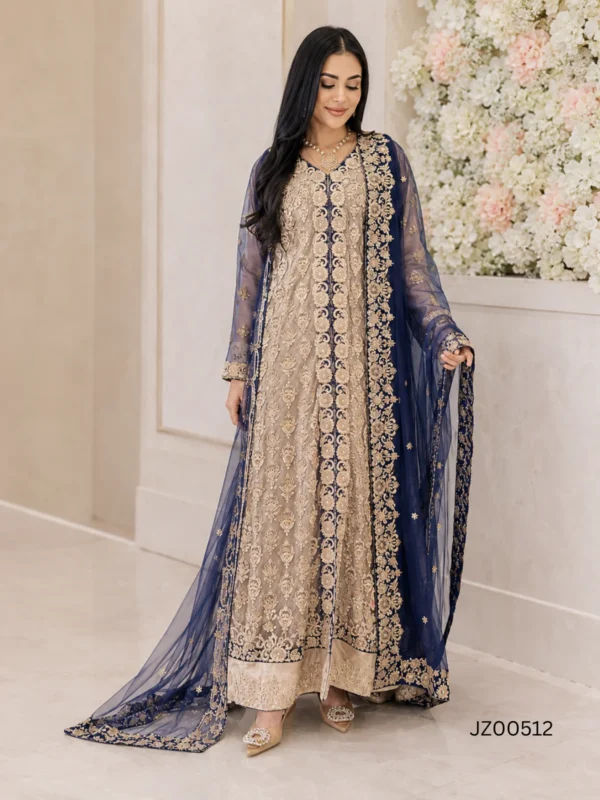 Blue and Golden Jacket Maxi - alternate view
