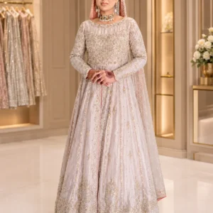 Ivory Front-Open Bridal Maxi