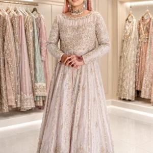 Ivory Front-Open Bridal Maxi
