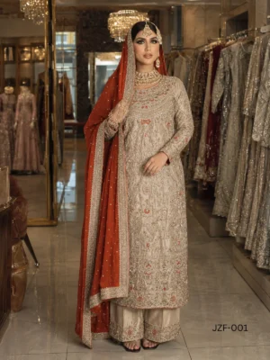 Golden Formal Outfit — close-up view | Jabeenz UK