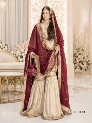Golden Gharara Set — detail view | Jabeenz UK