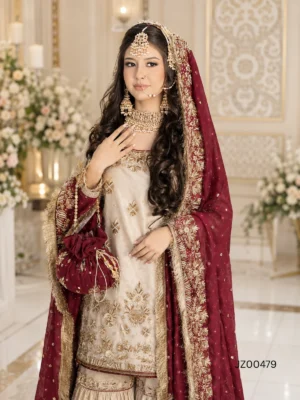 Golden Gharara Set — styling view | Jabeenz UK