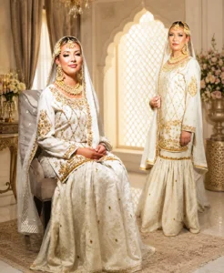 Banarsi Off-White Gharara Set
