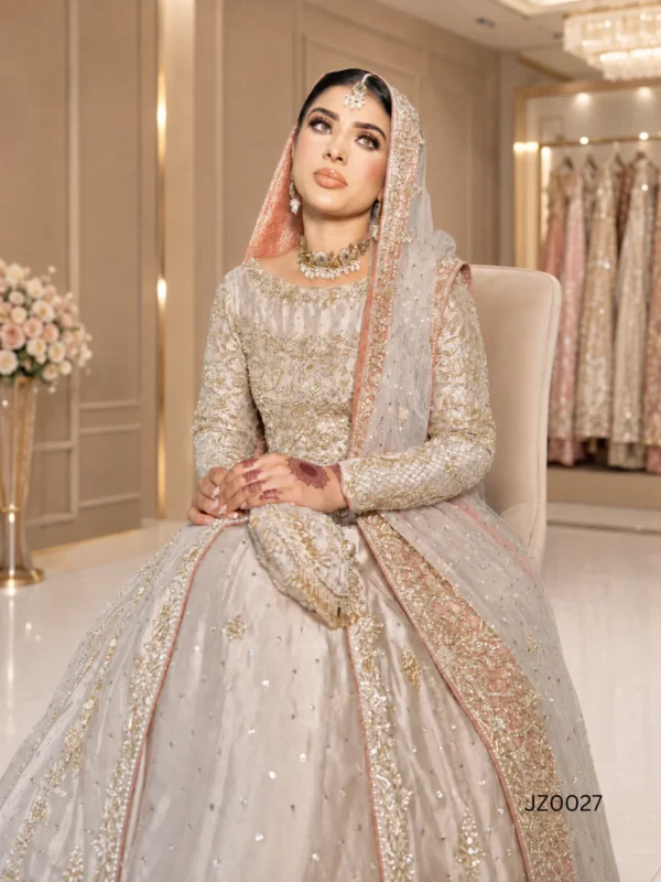 Ivory Front-Open Bridal Maxi - alternate view