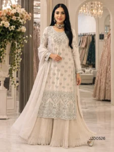Ash Grey Formal Shirt with Crush Maxi