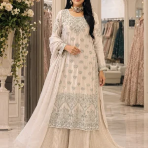 Ash Grey Formal Shirt with Crush Maxi