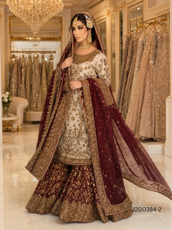 Farshi Lehenga with Elegant Long Shirt - alternate view