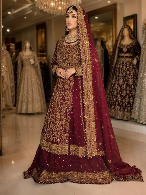 Angarkha Style Bridal Lehenga