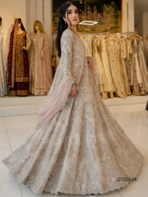 Blush Crystal Dream Gown — close-up view | Jabeenz UK