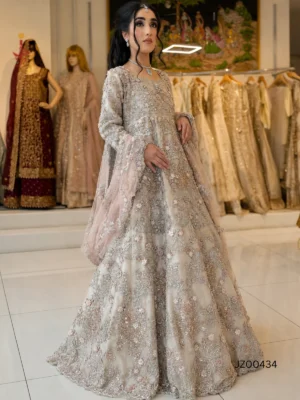 Blush Crystal Dream Gown — front view | Jabeenz UK