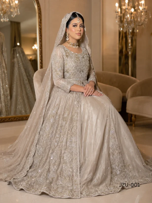 Fawn Front-Open Bridal Dress - alternate view