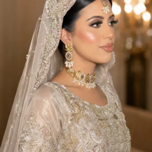 Fawn Front-Open Bridal Dress