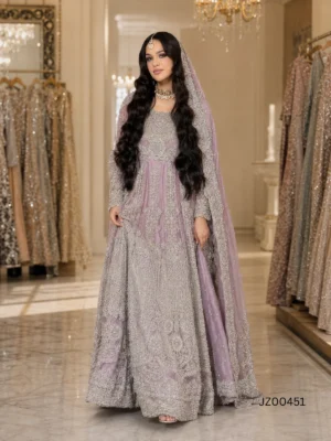 Lilac Bridal Veil Maxi — back view | Jabeenz UK