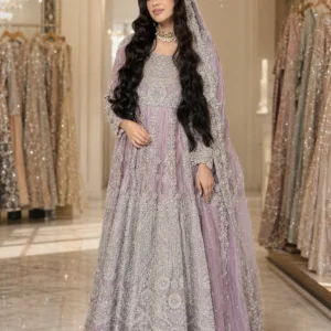 Lilac Bridal Veil Maxi