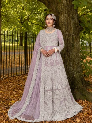 Lilac Bridal Veil — front view | Jabeenz UK