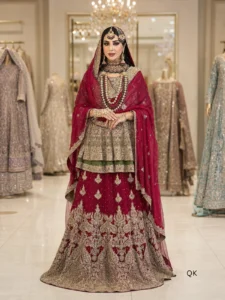 Paplam Shirt With Bridal Lehenga