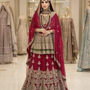 Paplam Shirt With Bridal Lehenga