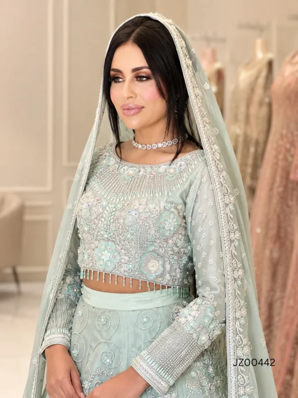Sage Serenity Pakistani Bridal Lehenga Choli - alternate view