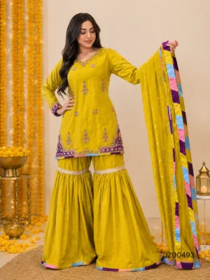Dhani Gharara — detail view | Jabeenz UK