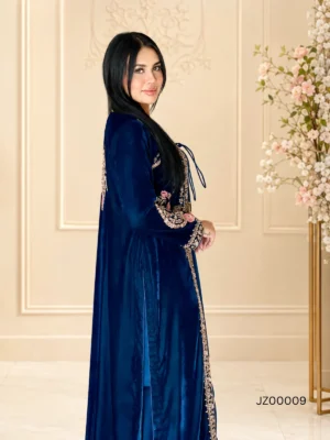 Royal Elegance Velvet Jacket Ensemble — styling view | Jabeenz UK
