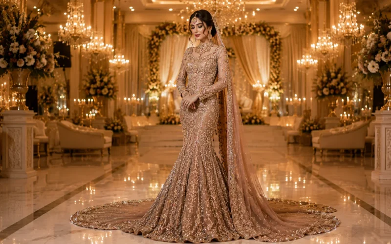 Fishtail Bridal Gowns: Pakistani Mermaid Dresses