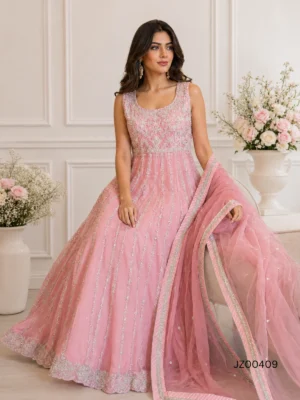 Light Pink Maxi Dress — styling view | Jabeenz UK
