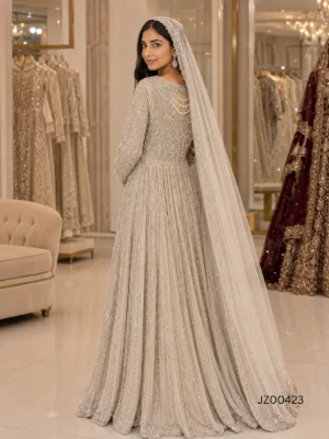 Ivory Bridal Maxi — close-up view | Jabeenz UK