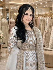 White Embroidered Organza Lehenga Choli