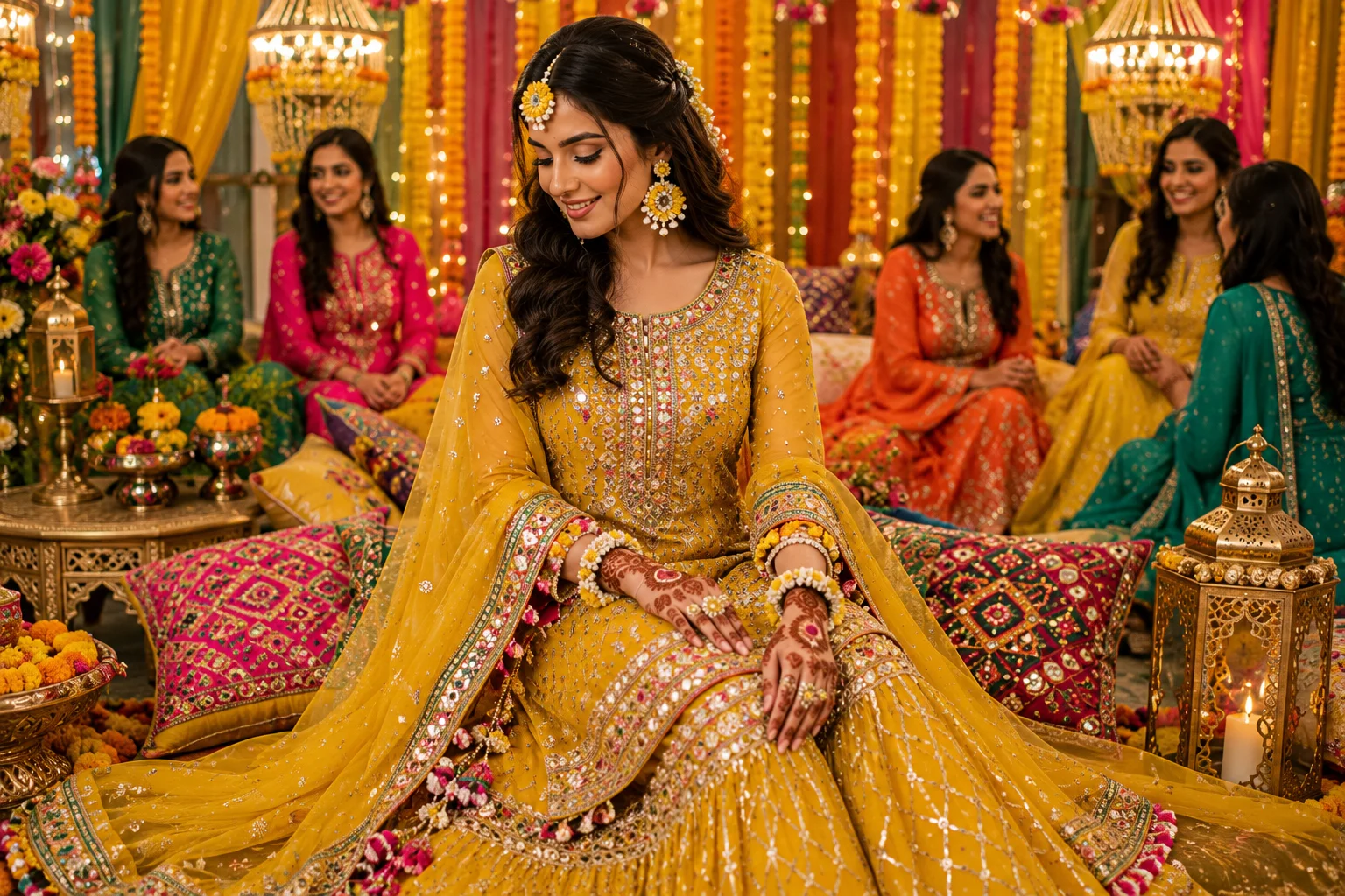 Mehndi Dresses UK: Vibrant Looks for Your Celebration