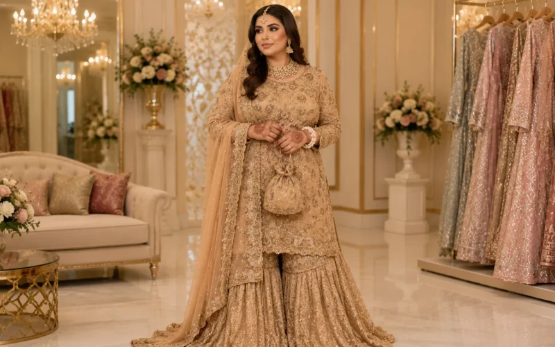 Pakistani Wedding Outfits for Plus-Size Women in the UK
