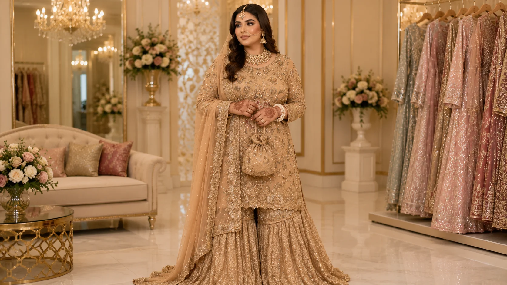 Pakistani Wedding Outfits for Plus-Size Women in the UK