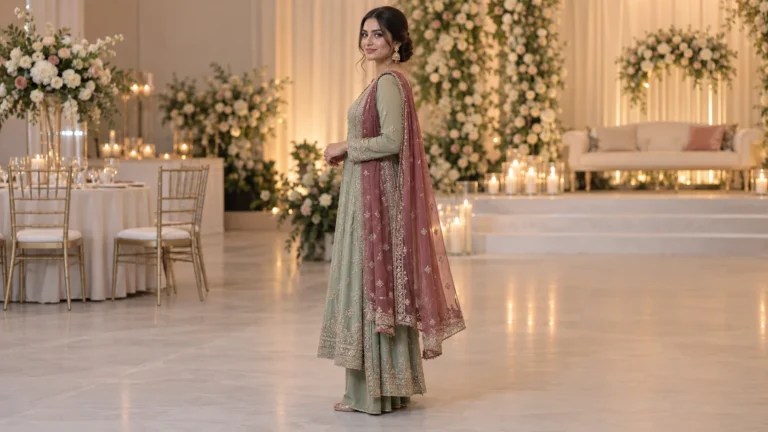 Asian Wedding Dresses for Guests: How Long Should a Dupatta Be?