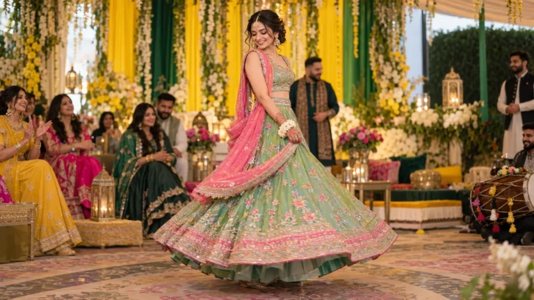 Pakistani Wedding Dress for Mehndi: How to Keep It Light Enough to Dance