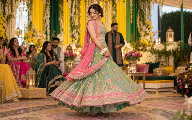 Pakistani Wedding Dress for Mehndi: How to Keep It Light Enough to Dance