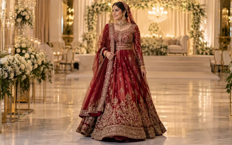 Baraat Dresses UK: How to Create a Strong Bridal Look Without Excess Weight