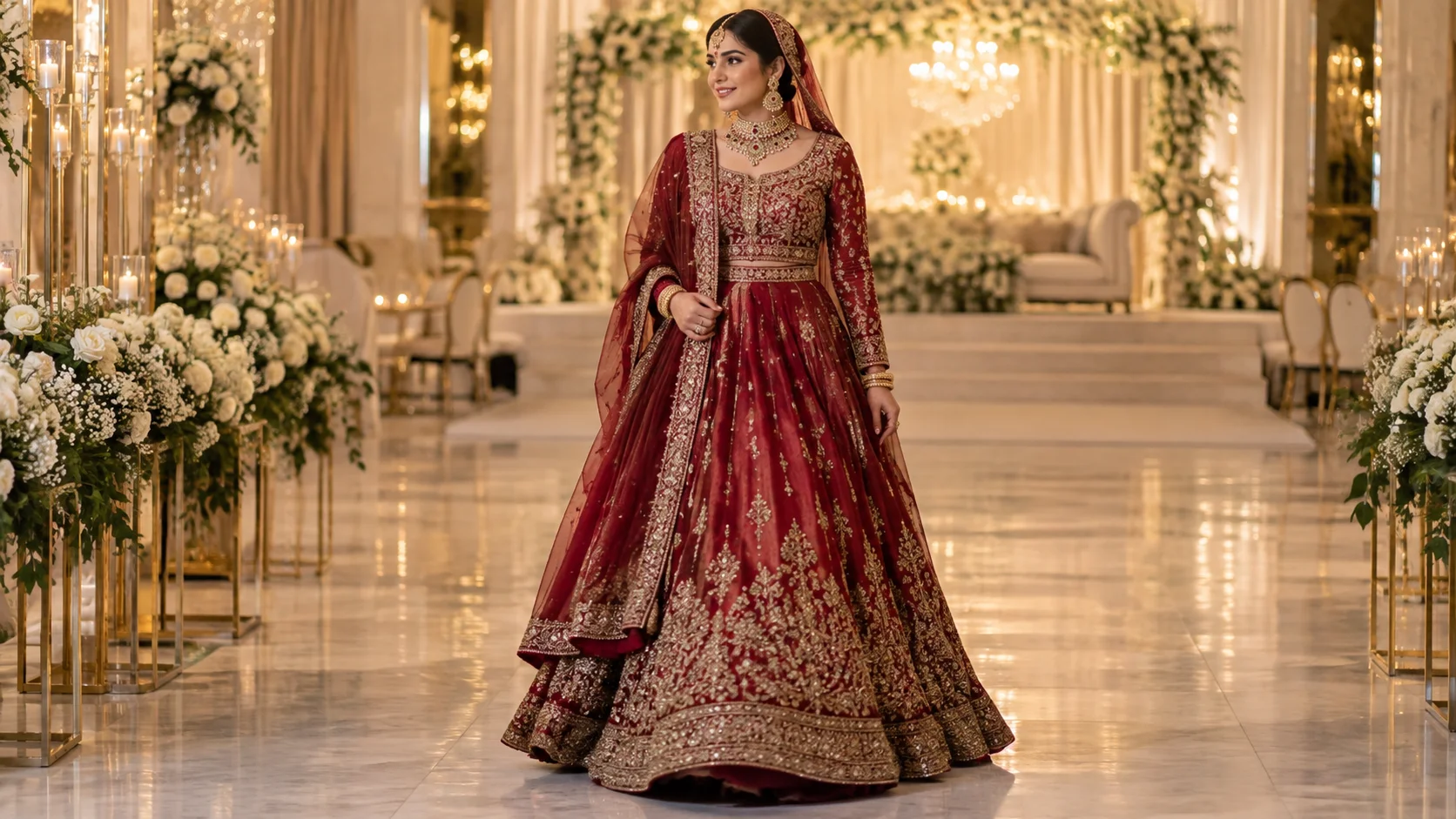Baraat Dresses UK: How to Create a Strong Bridal Look Without Excess Weight