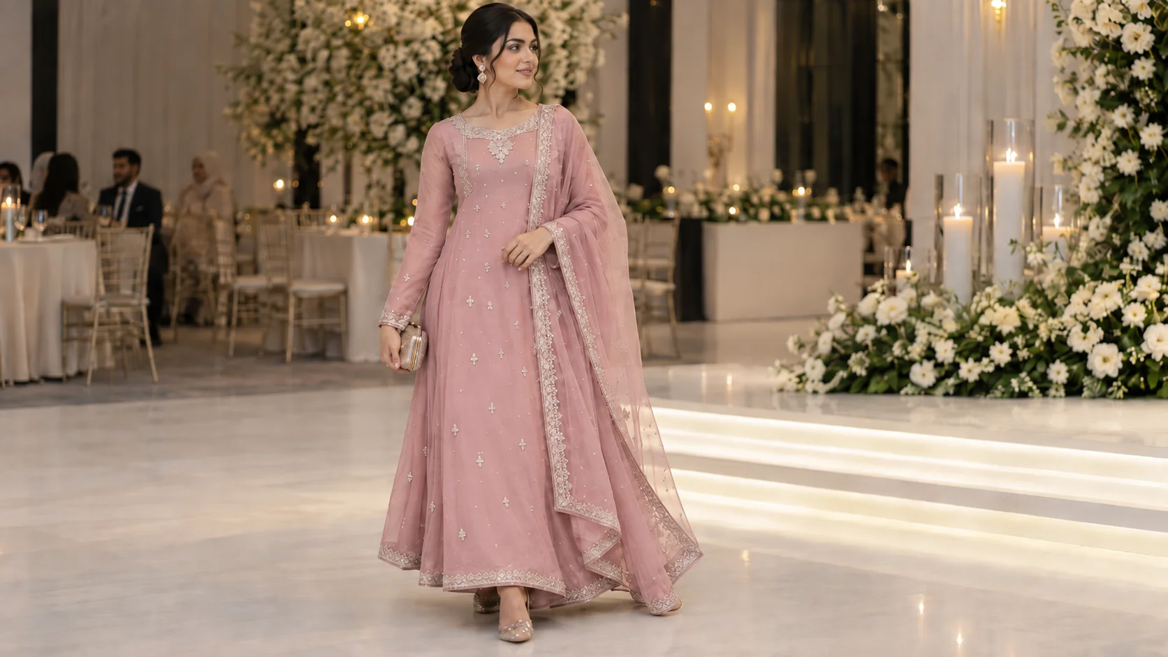 Asian Wedding Dresses for Guests: Modest Styling Without Bulky Layers