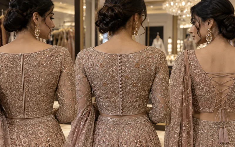 Pakistani Bridal Dresses UK: Zip, Hooks or Lacing – Which Blouse Closure Works Best?