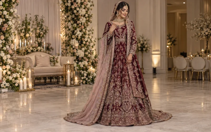 Pakistani Wedding Dresses UK: Using Pastel as an Accent Instead of the Main Colour