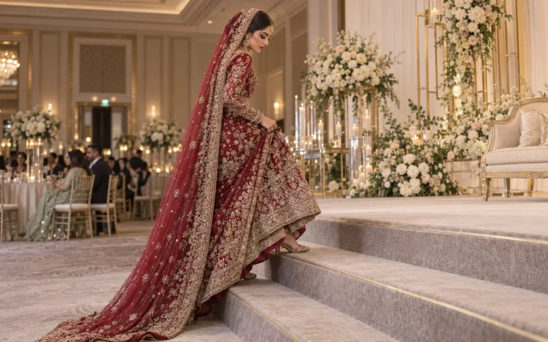 Bridal Wear for Pakistani Weddings in the UK: Plan Around Floors, Stairs and Stages