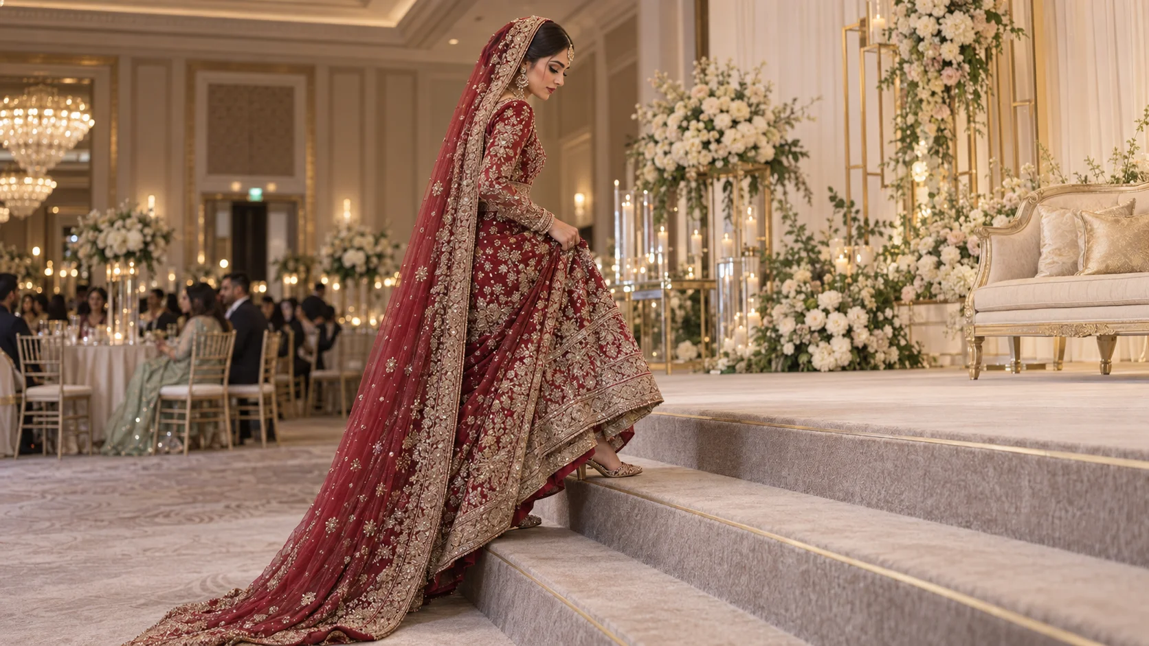 Bridal Wear for Pakistani Weddings in the UK: Plan Around Floors, Stairs and Stages