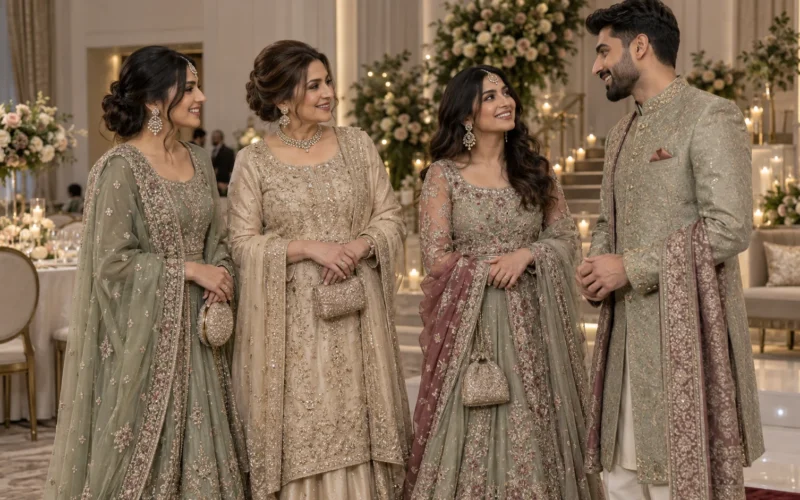 Wedding Clothes Pakistani Families Can Coordinate Without Matching Exactly