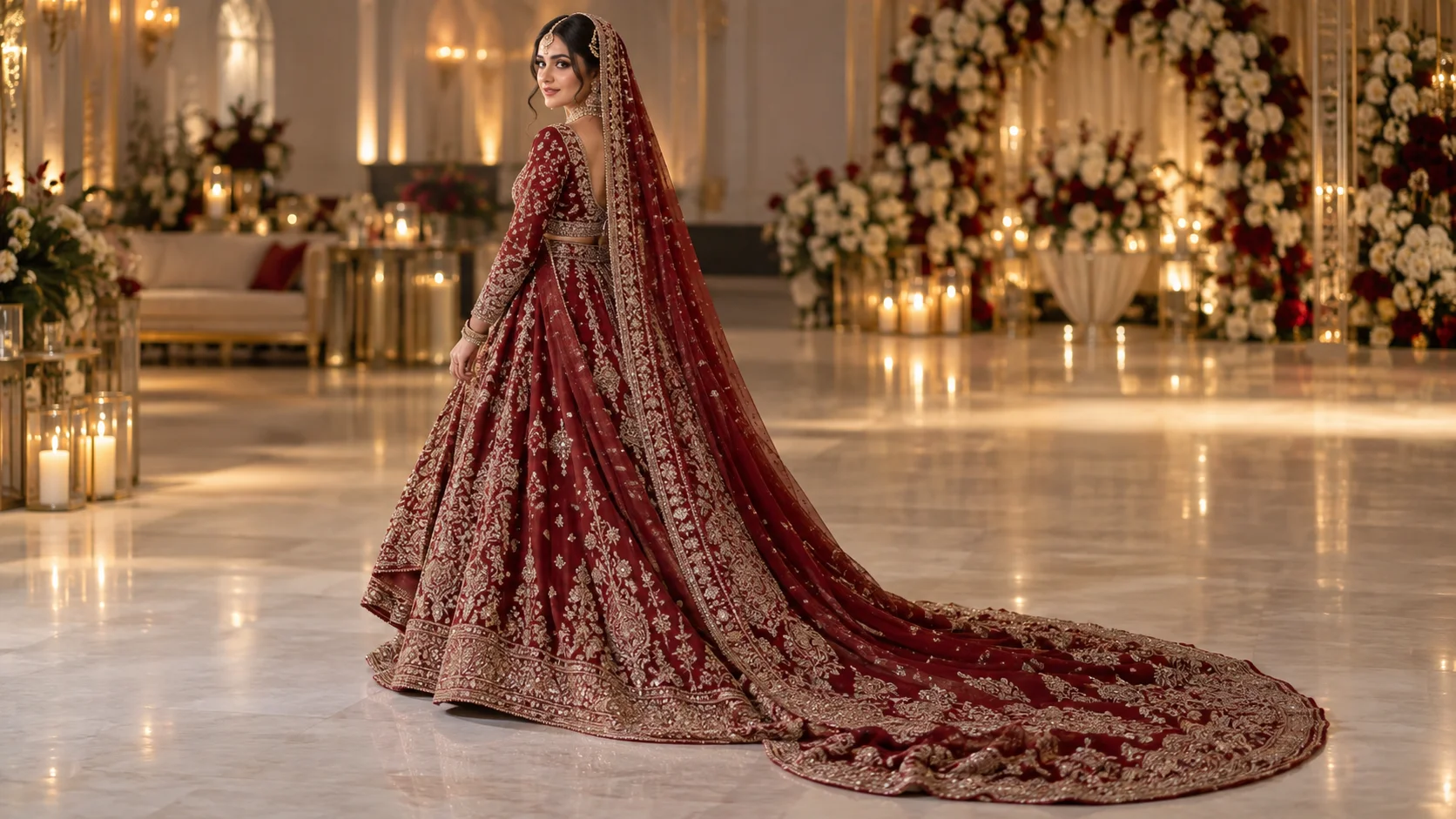 Pakistani Bridal Dresses UK: How to Style a Farshi Lehenga