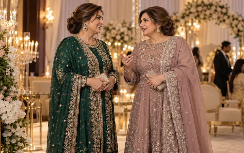 Pakistani Wedding Clothes for Mothers of the Bride and Groom
