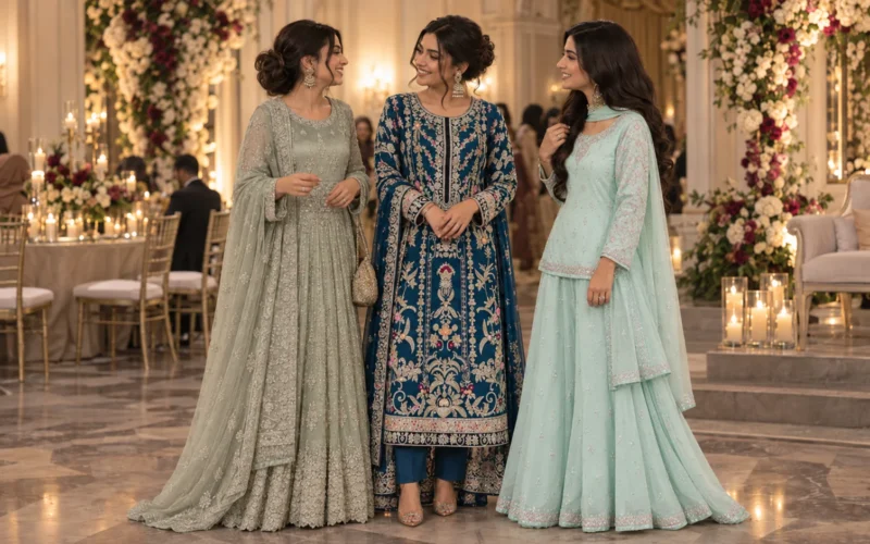 Pakistani Wedding Guest Dresses for Sisters and Cousins of the Bride
