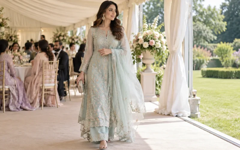 Pakistani Wedding Guest Dresses UK for a Summer Marquee Wedding
