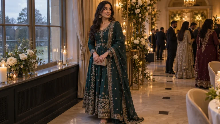Pakistani Wedding Guest Dresses for Winter Weddings